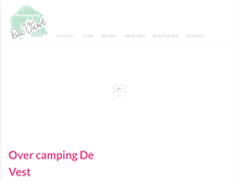 Tablet Screenshot of campingdevest.nl